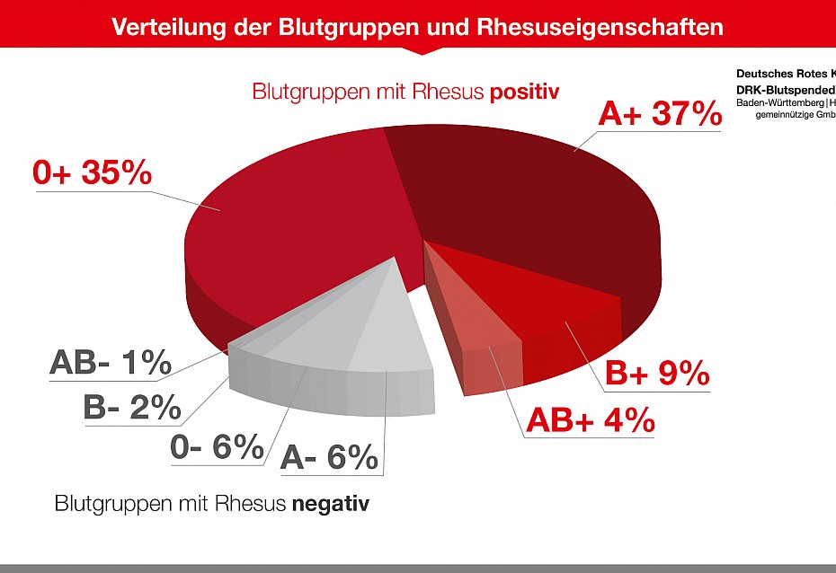 Verteilung der Blutgruppen