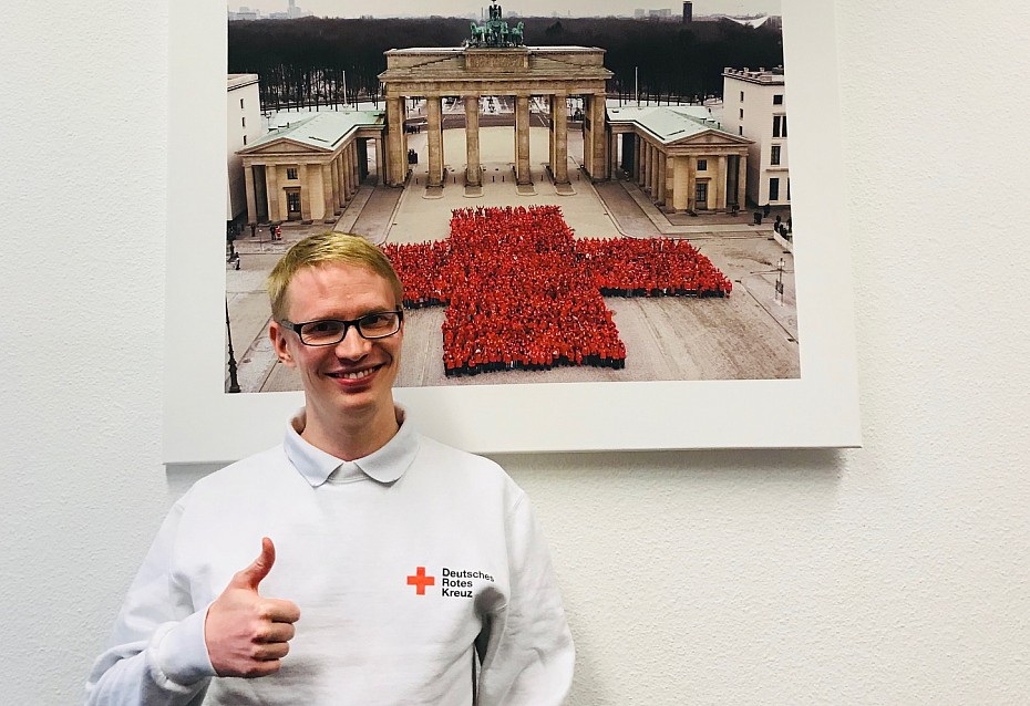 Portrait des ehrenamtlichen Helfers David