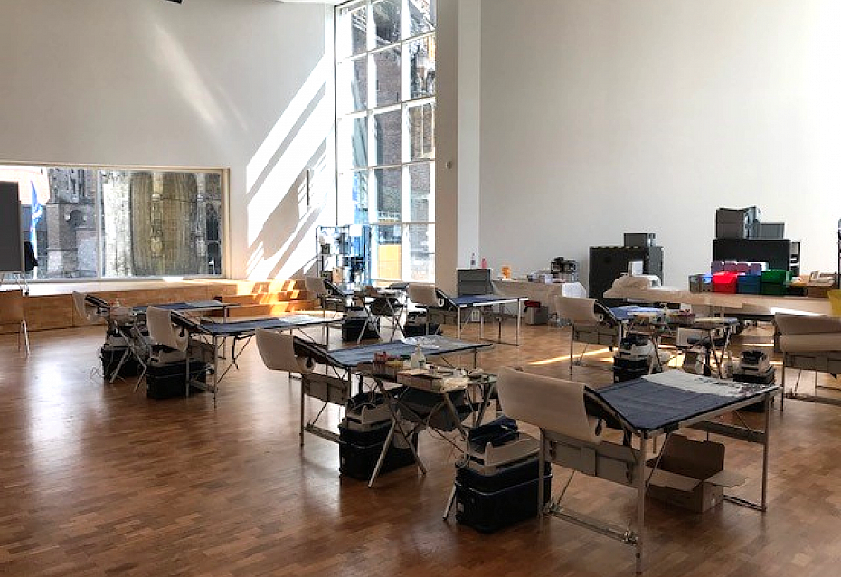 Blutspendebereich im Ulmer Stadthaus