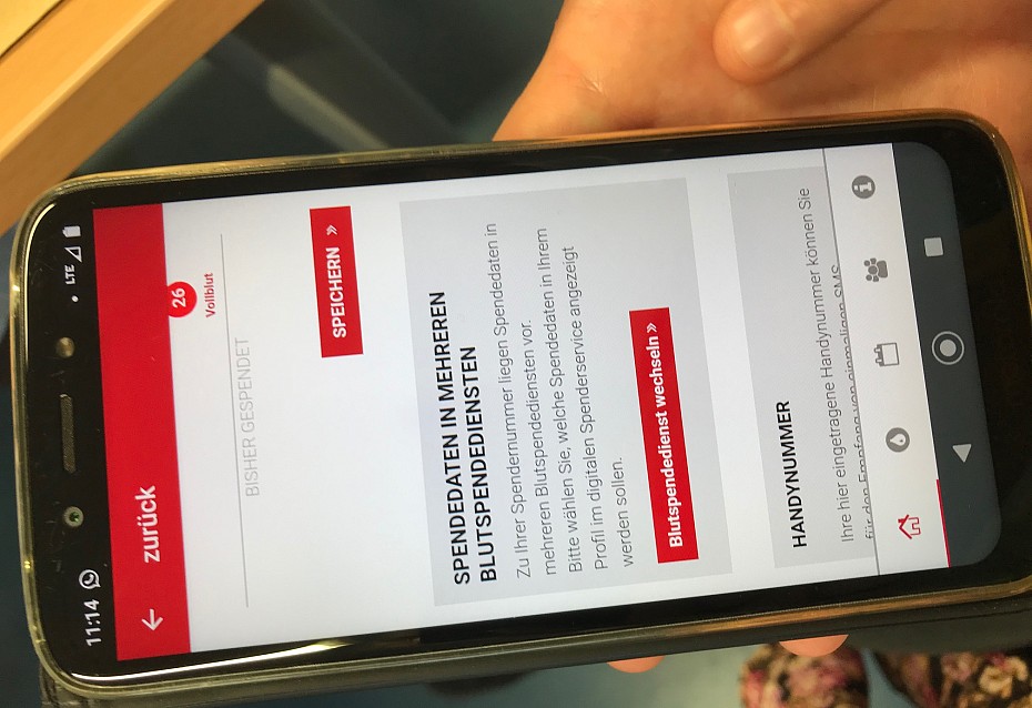 Blutspende-App: So wechselst du das Bundesland 
