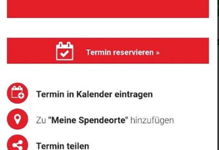 Über die App könnt ihr auch direkt Termine reservieren