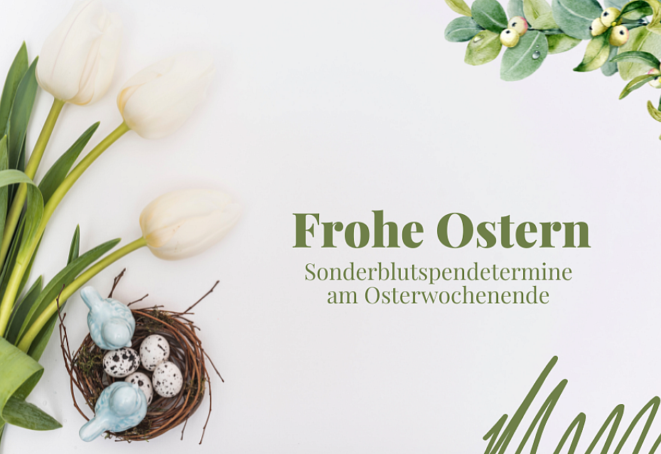 Sonderblutspendetermine am Osterwochenende - Symbol Ostern