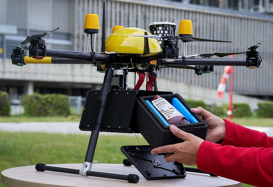 Diese Drohne kann Blut noch schneller zum Patienten transportieren