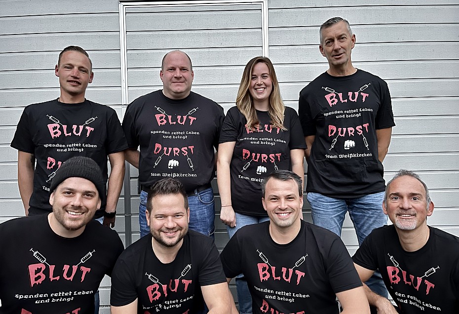Matthias Schreiber und seine Blutspende-Truppe