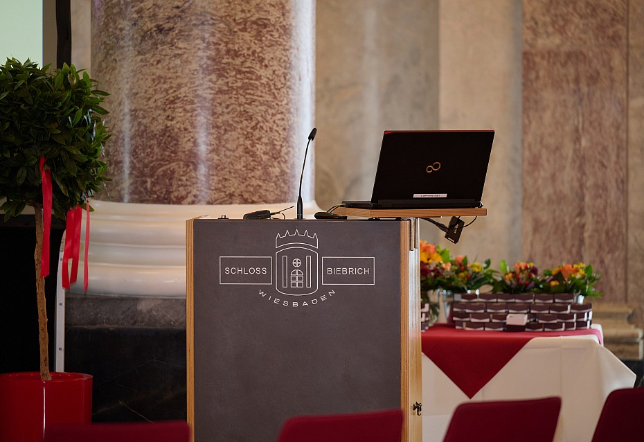 Feierliches Ambiente im Schloss Biebrich