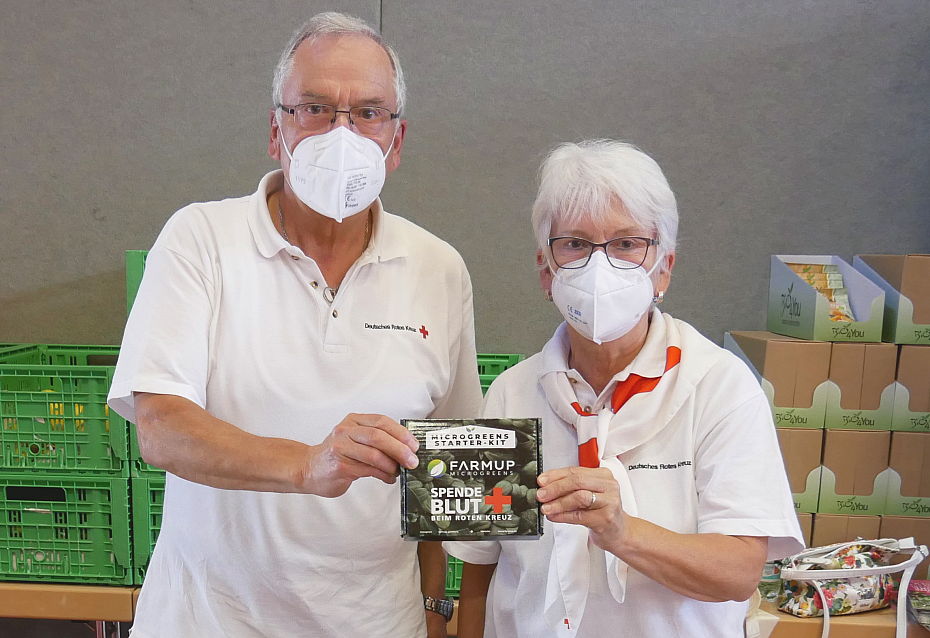 Norbert und Roswita Girke aus Bad Nauheim unterstützen die Erstspender-Kampagne