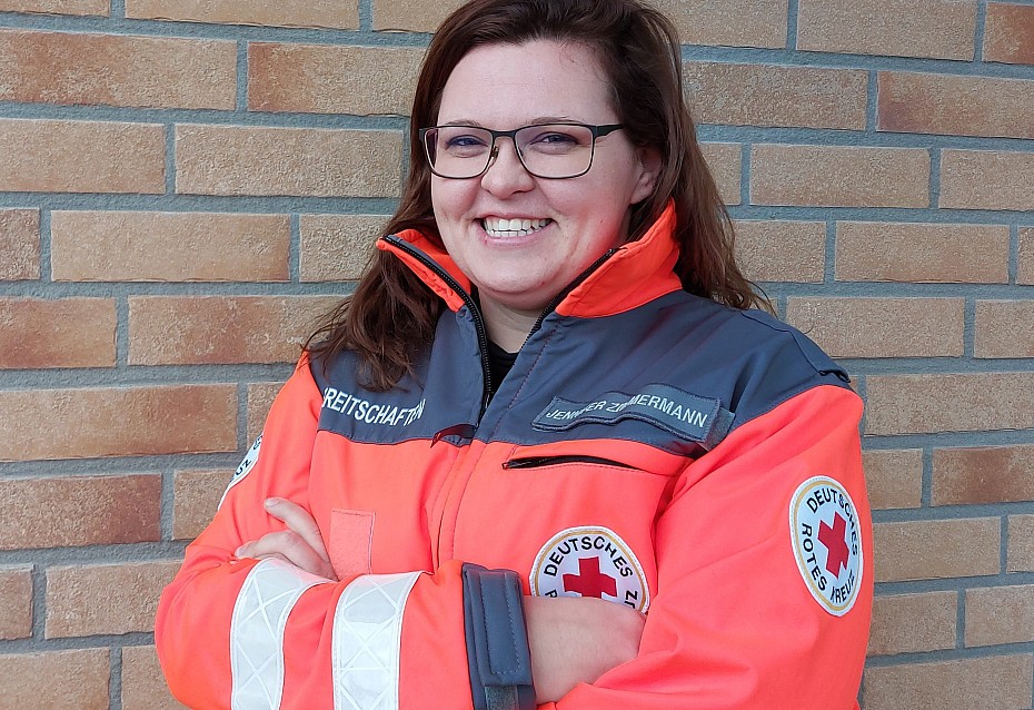 Porträtaufnahme Jennifer Zimmermann vom DRK Inzigkofen