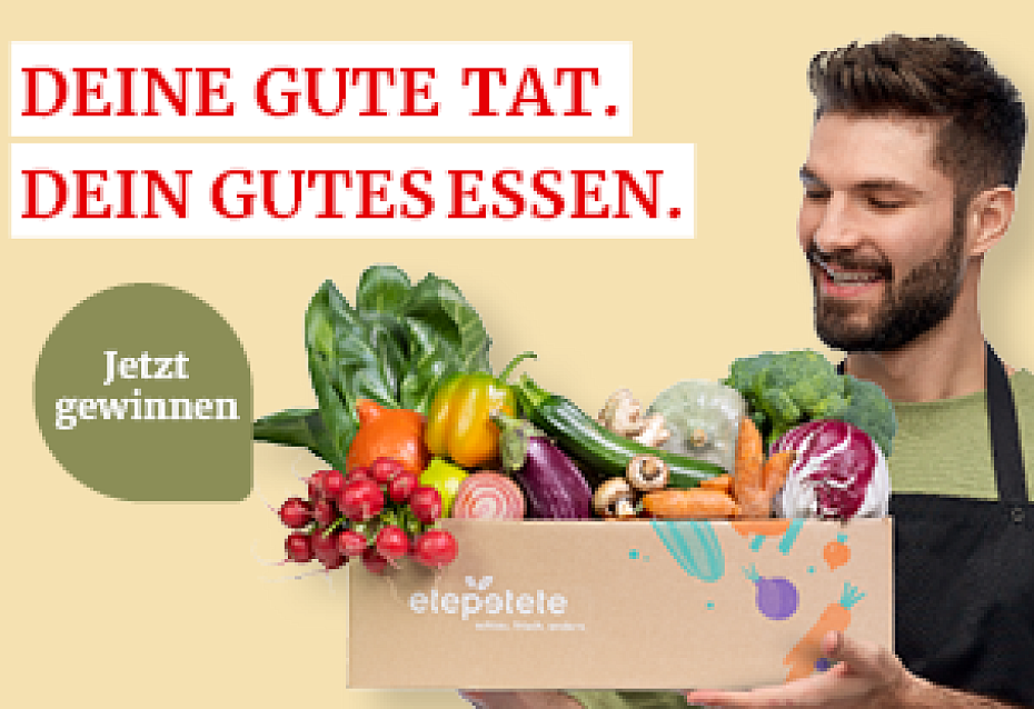 Mann mit Gemüsebox Mann mit Gemüsebox