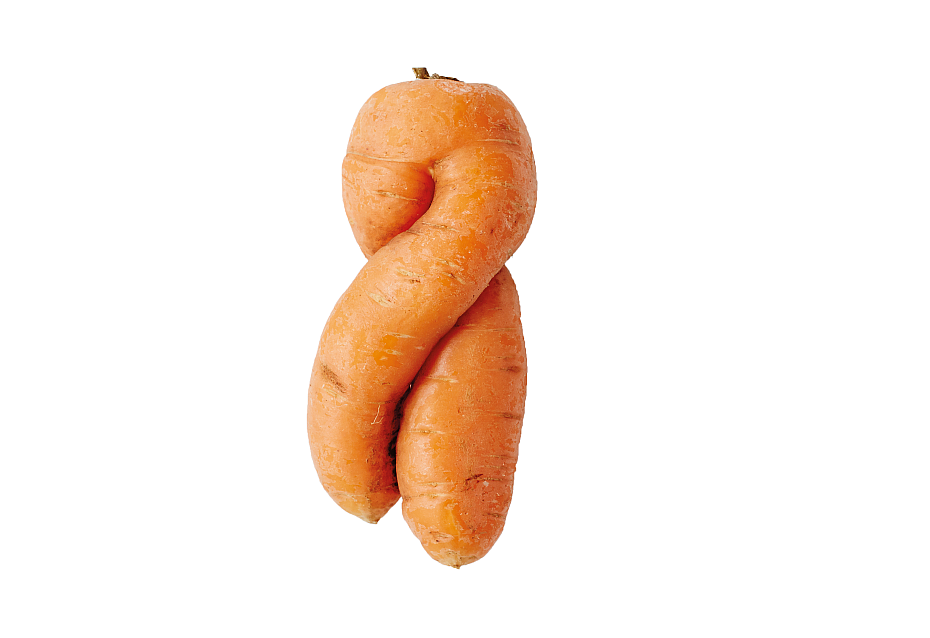 Zweibeinige Karotte