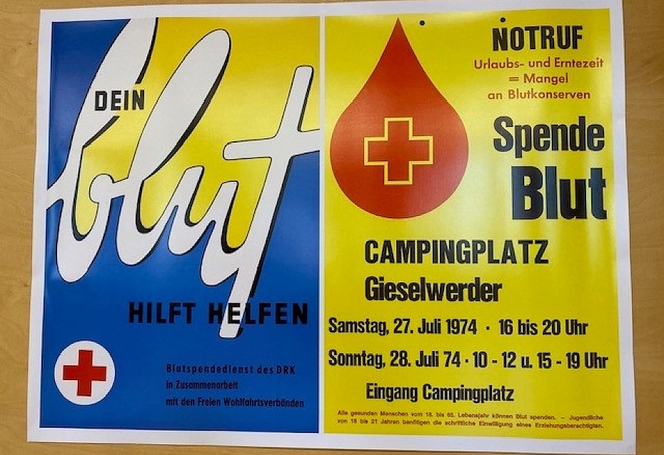 Ausstellung Heidenheim Blutspende damals