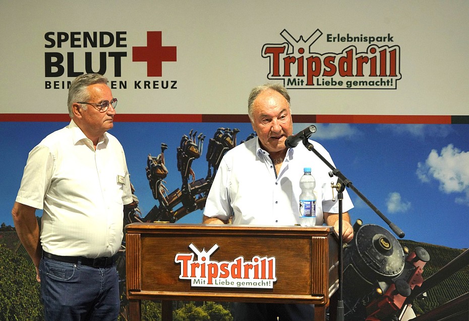 Geschäftsführer Tripsdrill Eröffnung Blutspendewoche
