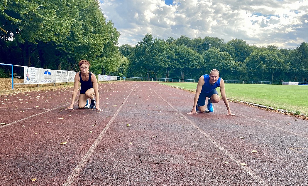 Gabriela und Kai Neuhaus beim Training in Bad Bramstedt
