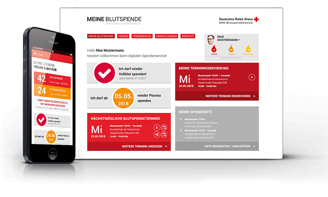 digitaler Spenderservice