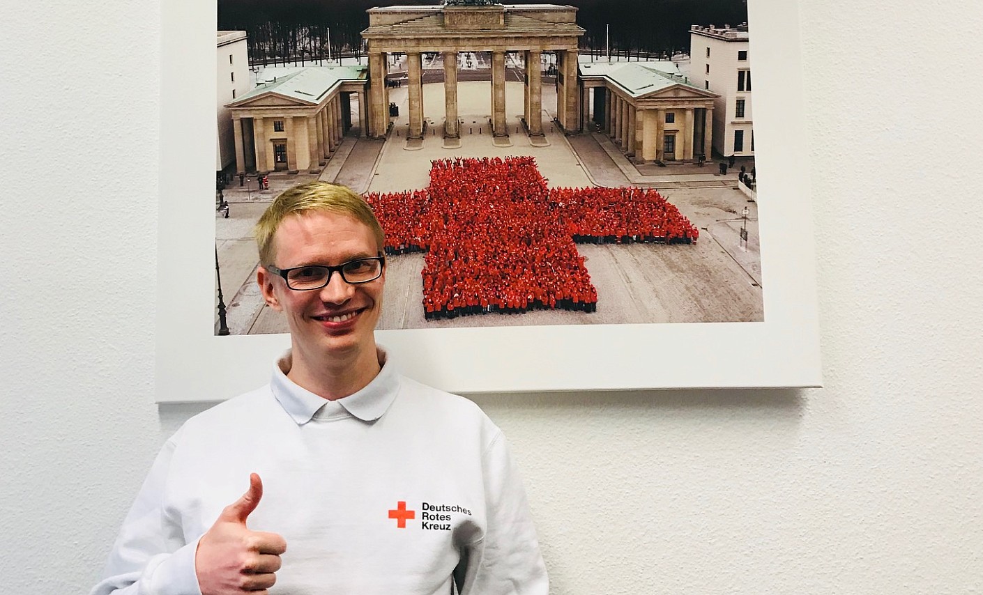 Portrait des ehrenamtlichen Helfers David