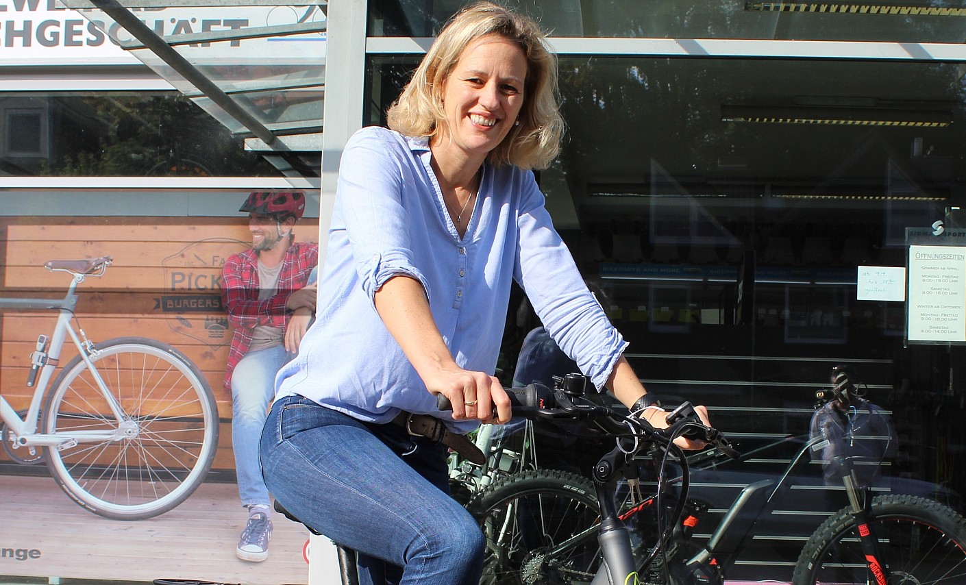 E-Bike Verlosung, E-Bike Gewinnerin