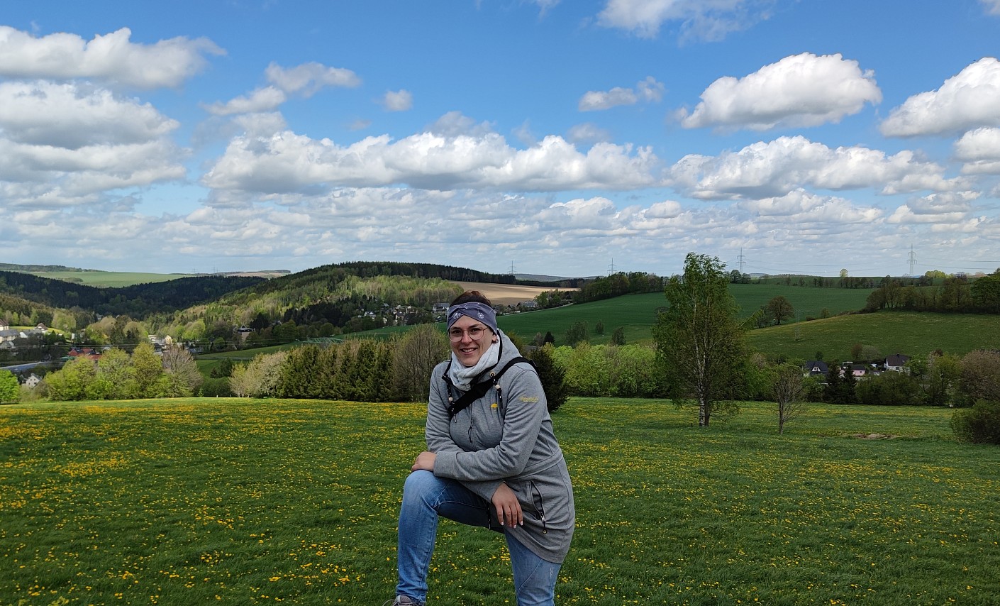 Auf Wanderung im Erzgebirge