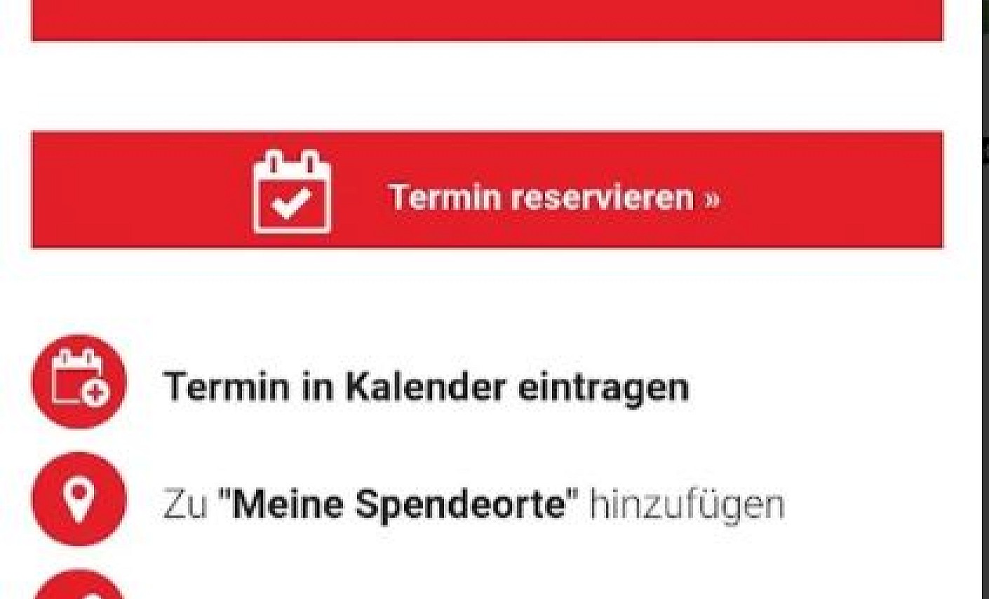 Über die App könnt ihr auch direkt Termine reservieren