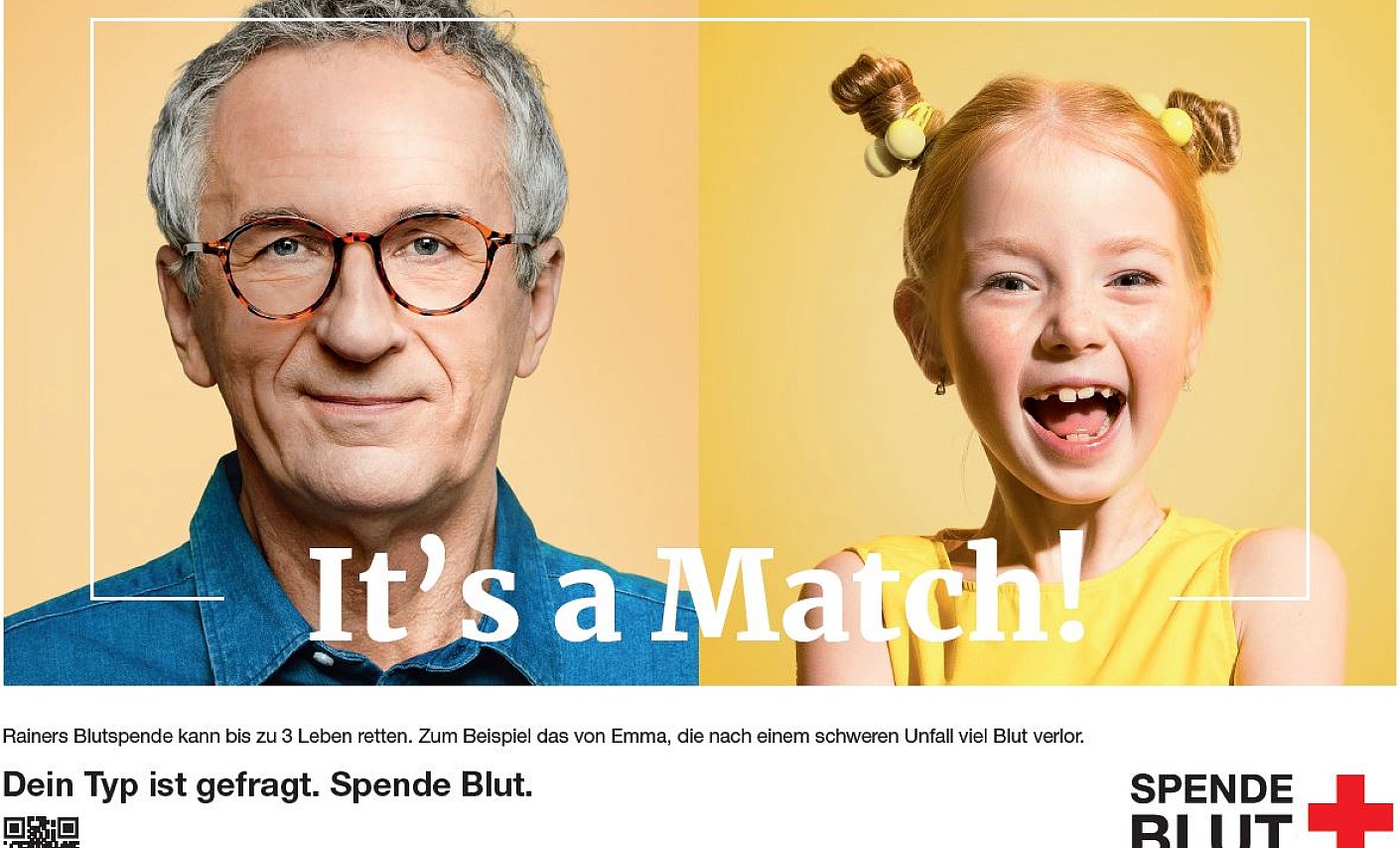 Kampagne It's a match Motiv Visual Mädchen Mann Paar