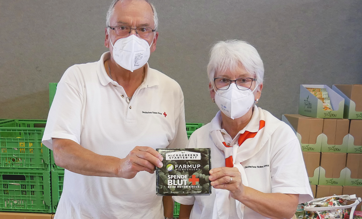 Norbert und Roswita Girke aus Bad Nauheim unterstützen die Erstspender-Kampagne