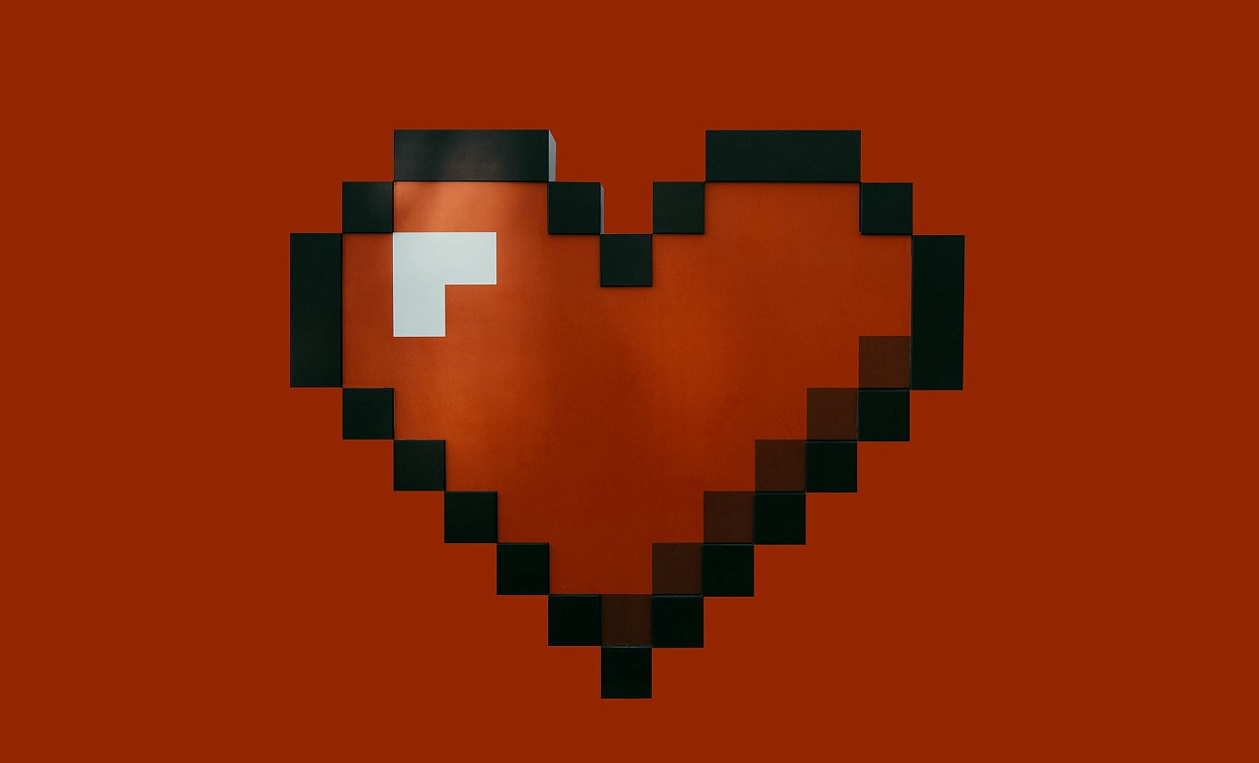 Pixel Herz Blutspende