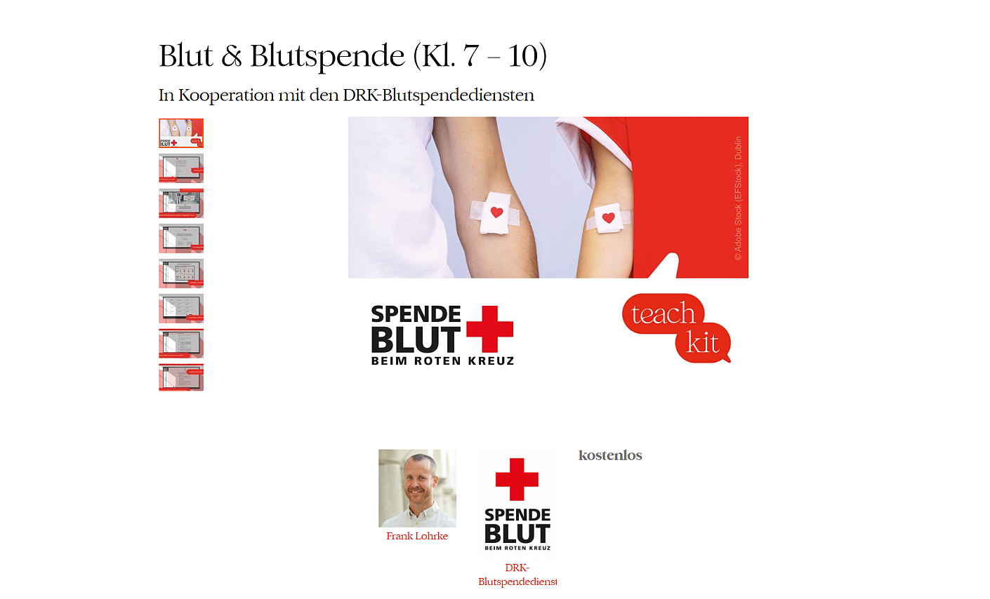 Mit dem teachkit lernen Schüler*innen spielend screenshot-teachkit-blutspende