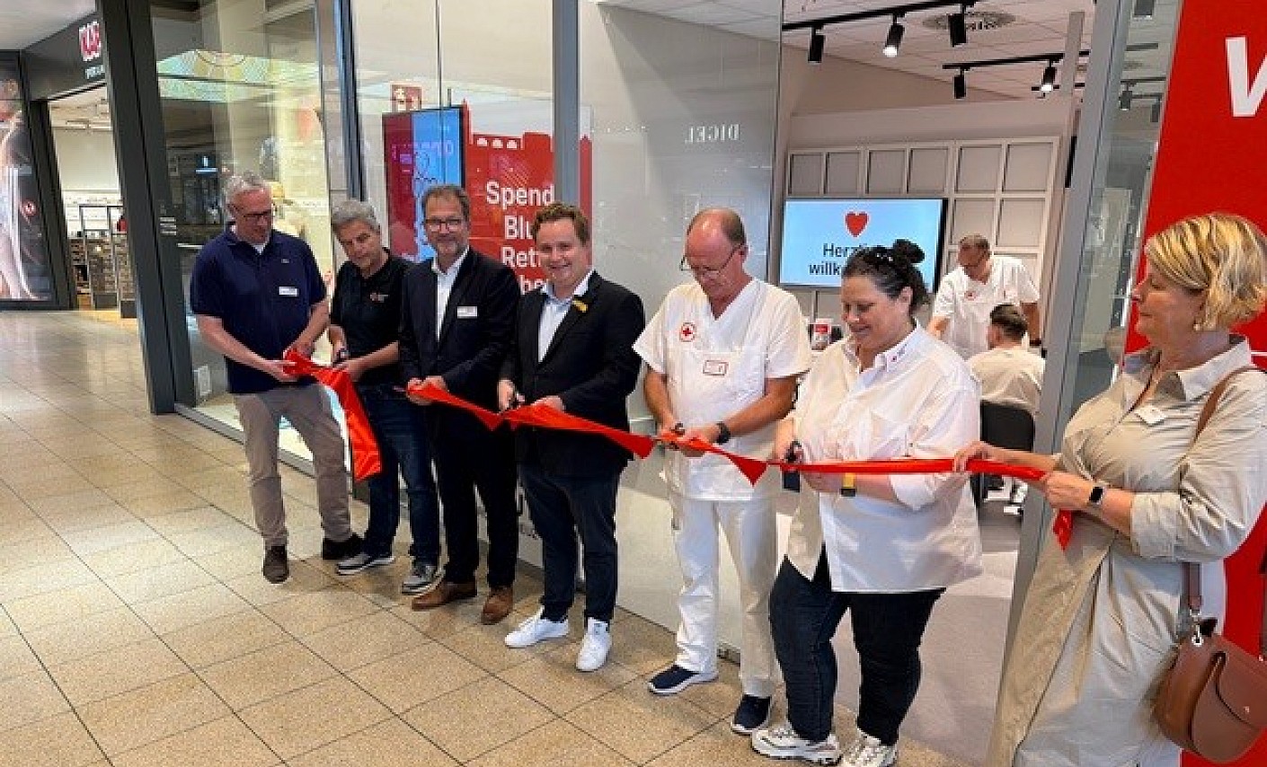 Offizielle Eröffnung der Pop-up-Blutspende Wetzlar