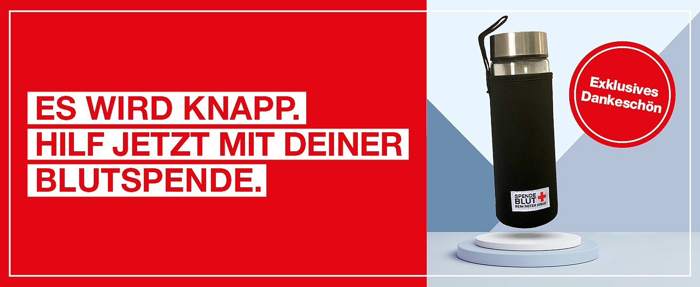 Osteraktion Blutspende Glasflasche