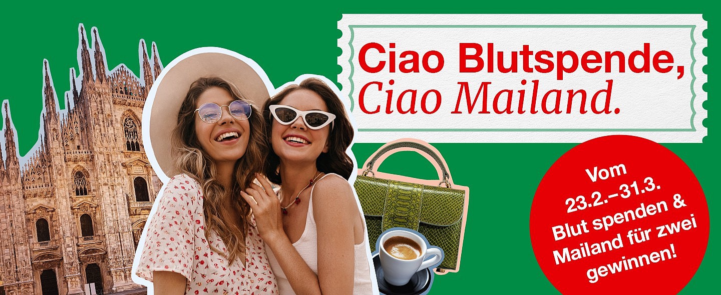 Beim Blutspenden automatisch am Mailand Gewinnspiel teilnehmen