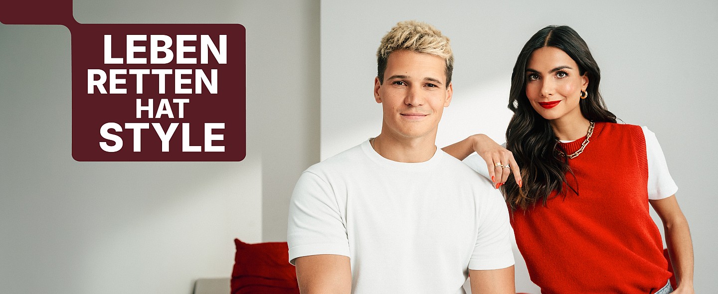 Wincent Weiss und Lea Wagner sind die Gesichter der Blutspende-Kampagne "Leben retten hat Style"