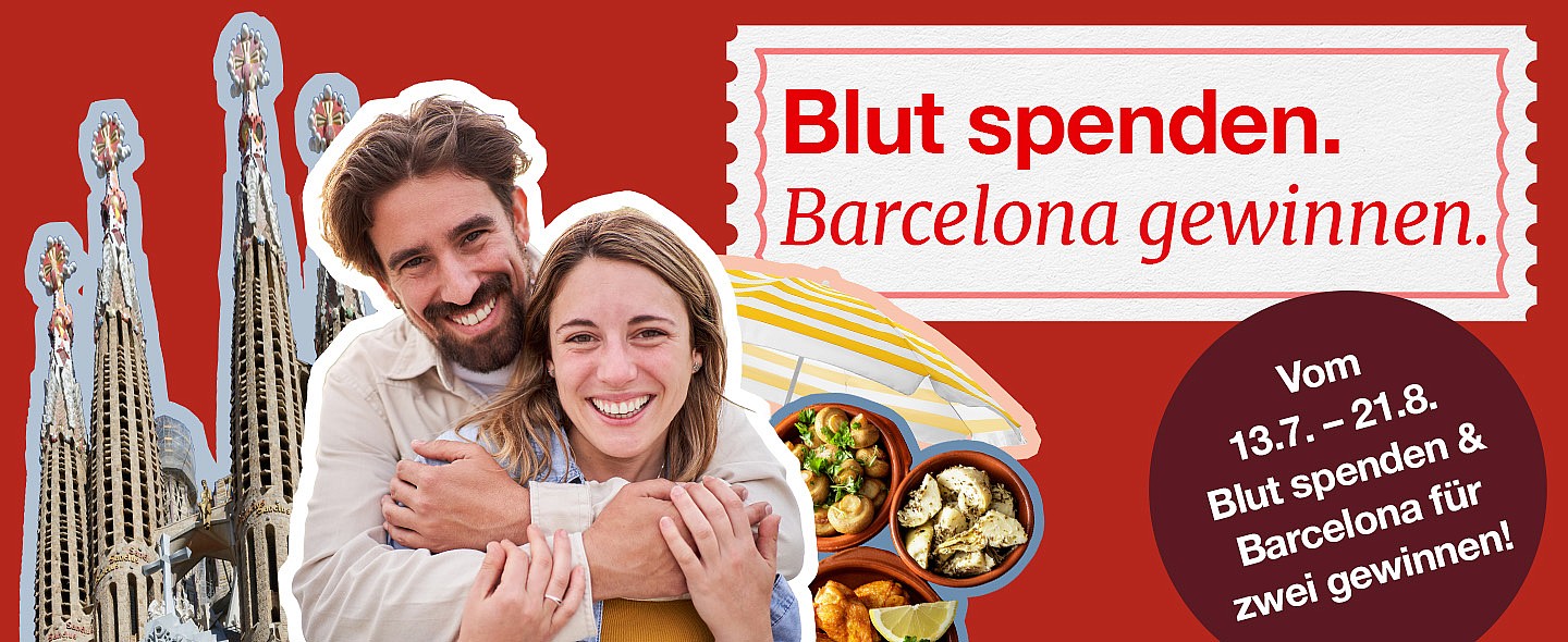 Blut spenden und Reise nach Barcelona gewinnen