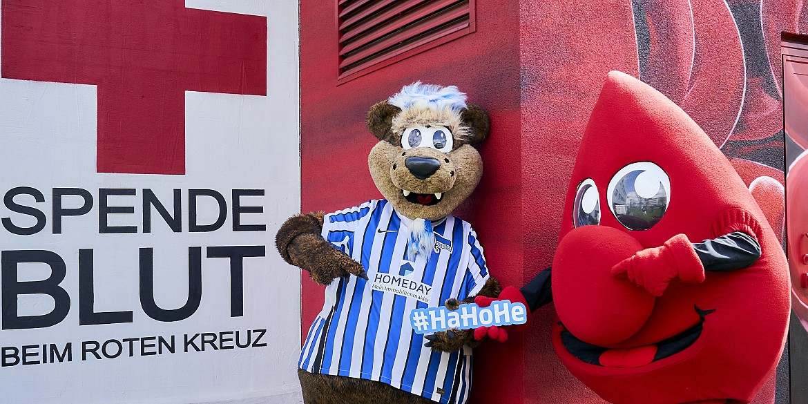 Herthinho und Tröpfli #GemeinsamHertha