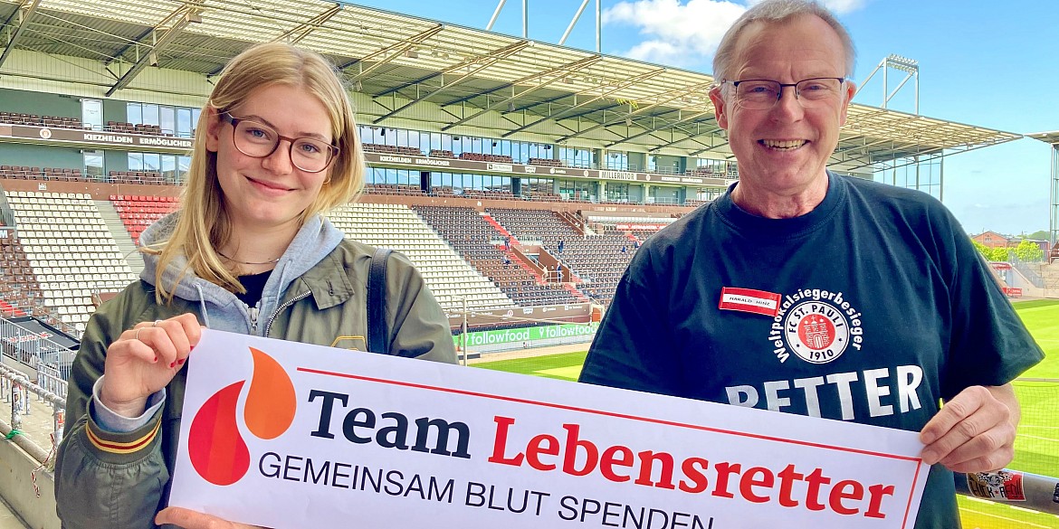 DRk Blutspende Stadion Fußball Blutspender FC St. Pauli Hamburg