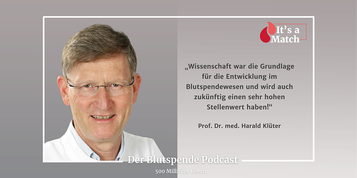 Prof. Dr. med. Harald Klüter im Podcast