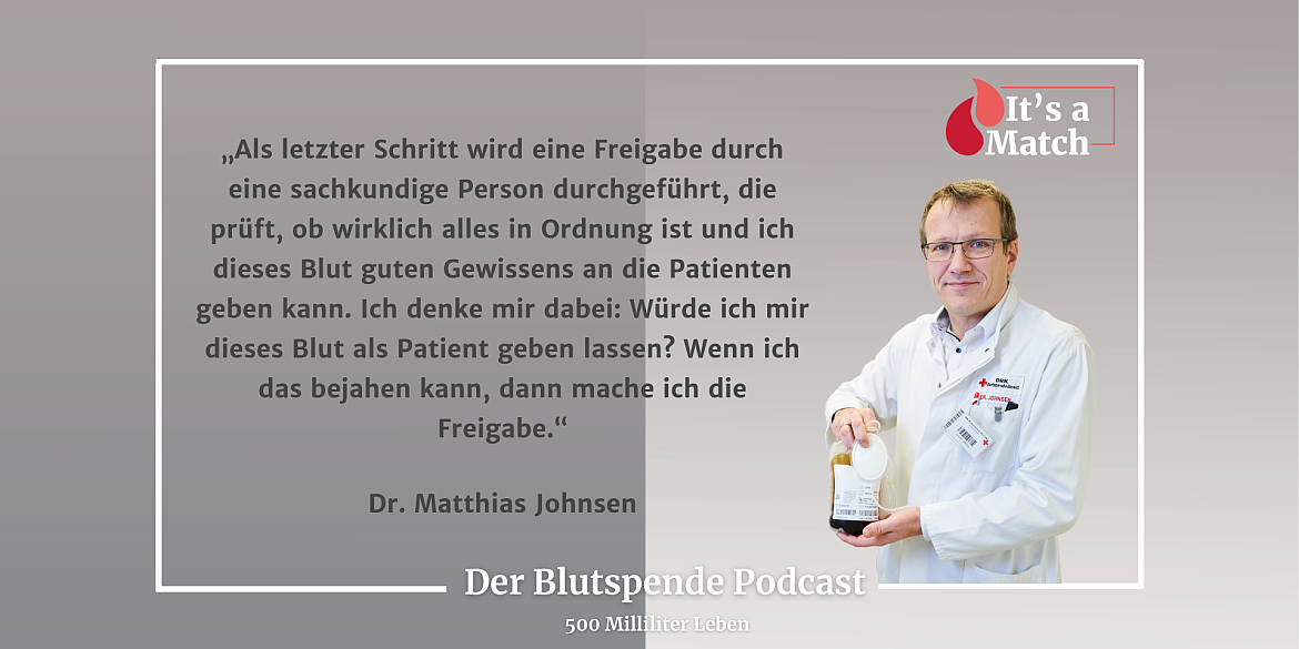 Dr. Johnsen im Podcast über die Verarbeitung des Blutes
