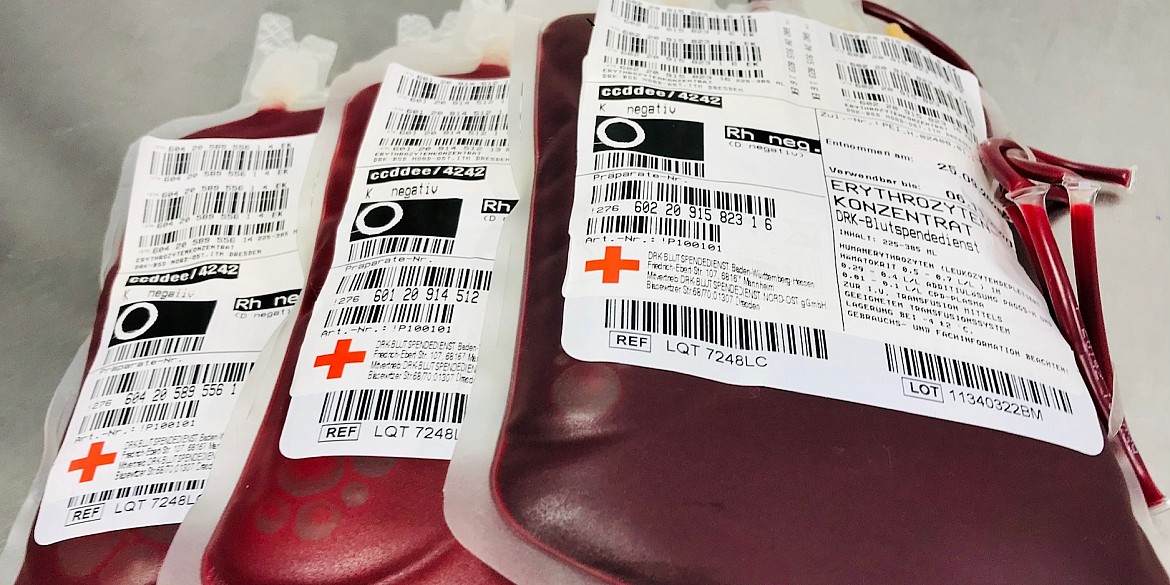 Erythrozytenkonzentrate - Blutbeutel