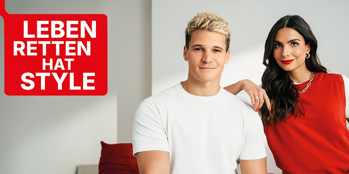 Blutspendekampagne - Leben retten hat Style mit den Kampagnengesichtern Wincent Weiss und Lea Wagner
