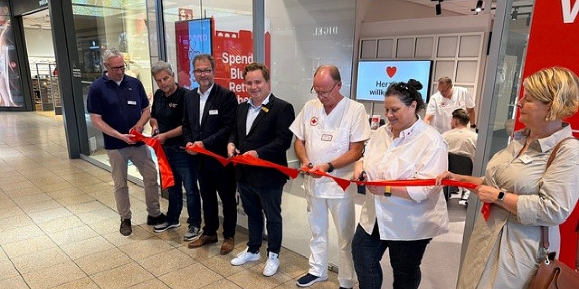 Offizielle Eröffnung der Pop-up-Blutspende Wetzlar