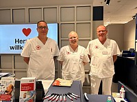 Begrüßung durch das Team des DRK-Blutspendedienstes | Eröffnung Pop-up-Blutspende Wetzlar