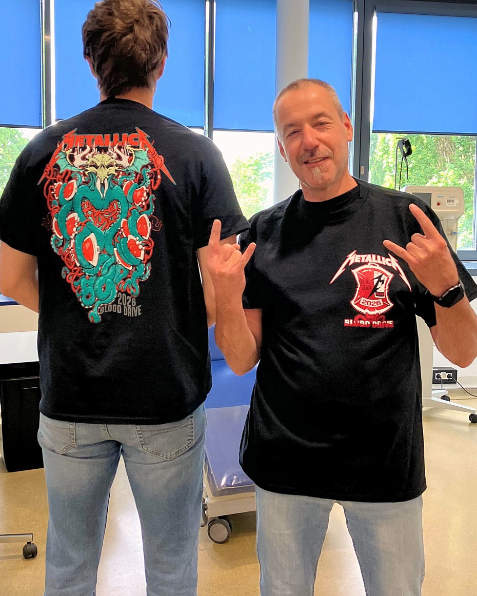 Das Metallica-T-Shirt im Einsatz