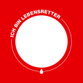 Roter Rahmen für Social Media: Ich bin Lebensretter