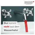 Blut kommt nicht aus dem Wasserhahn