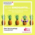 Du bist einzigartig Motiv Ananas