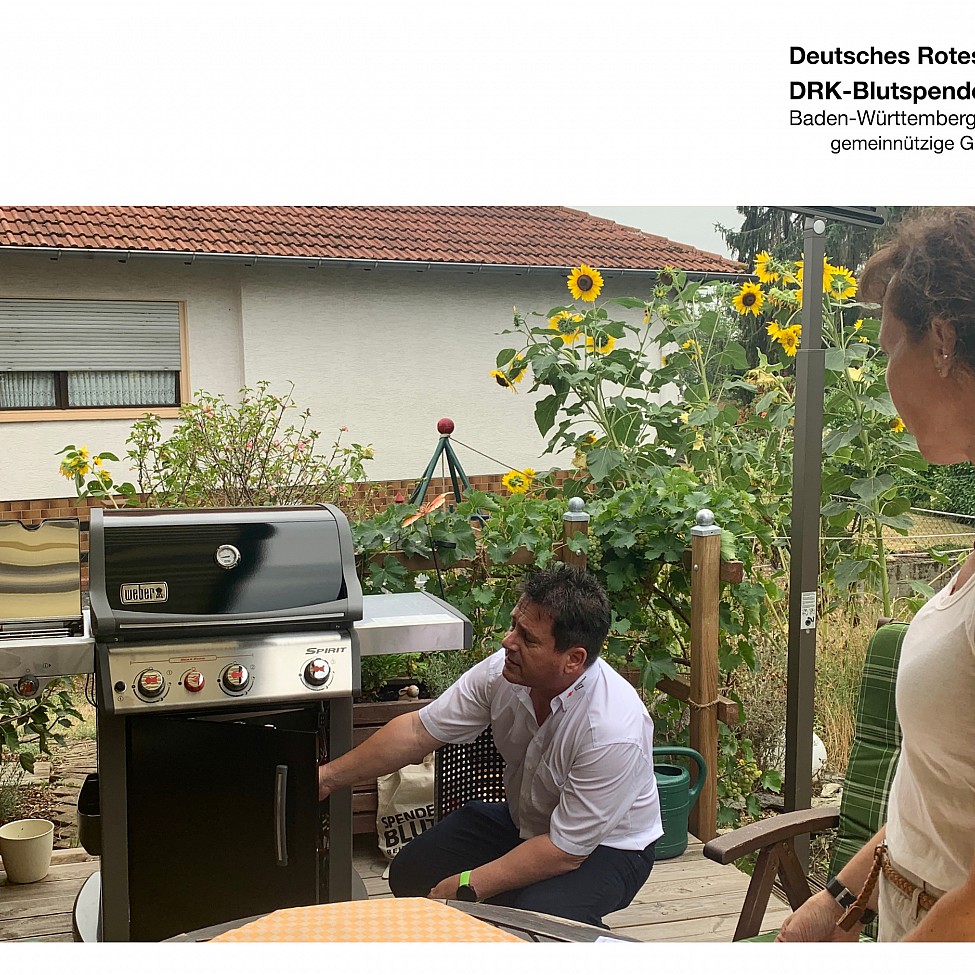 Erster Gewinner-Grill hat neues Zuhause in Sulzbach gefunden.