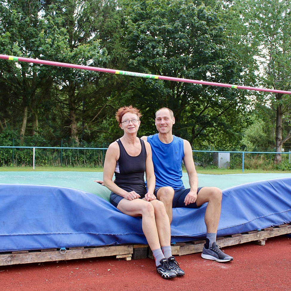 Gabriela und Kai Neuhaus während einer kurzen Trainingspause in Bad Bramstedt