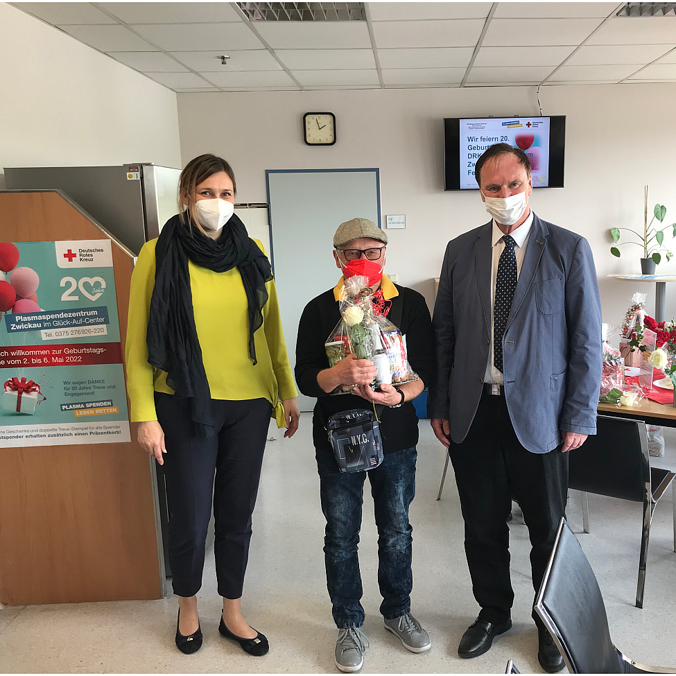 OB Constance Arndt, Jürgen Weidelt und Dr. med. Andreas Karl