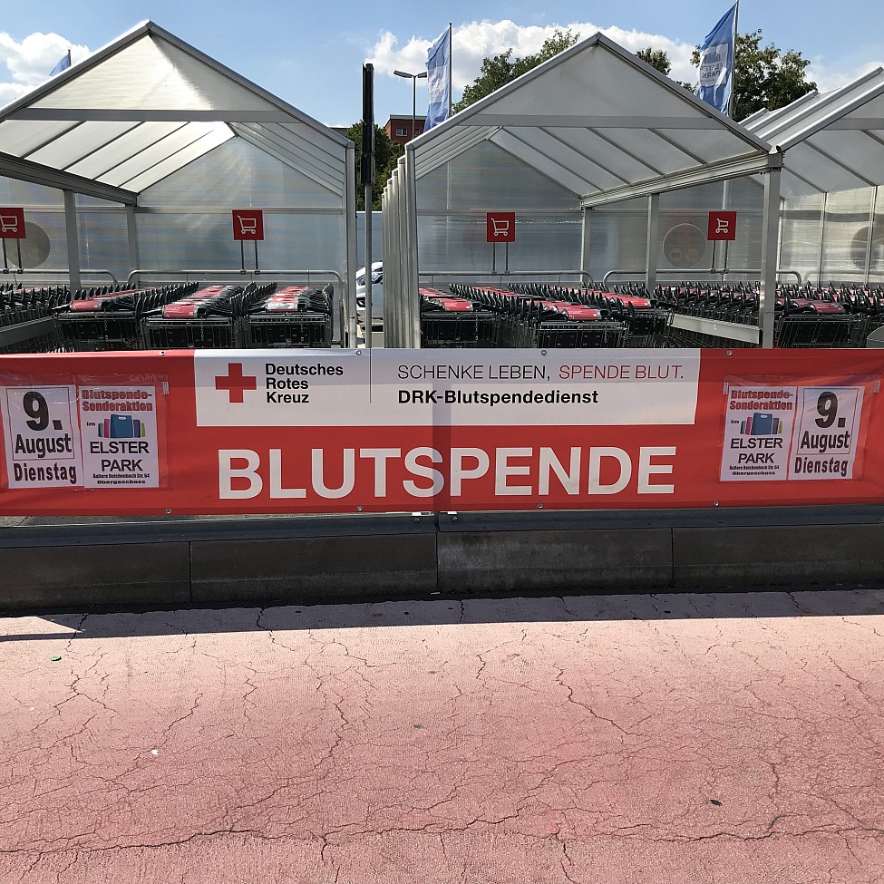 Blutspende im Elster Park Plauen am 09.08.2022
