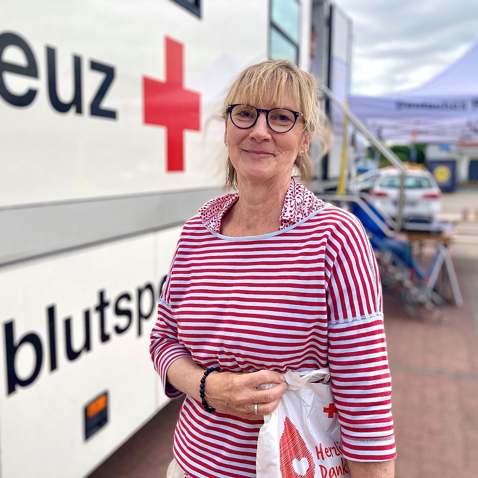 ...und sie will jetzt auf jeden Fall wieder regelmäßig Blut spenden