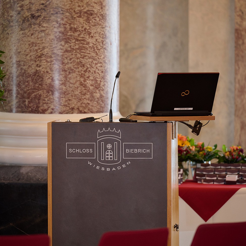 Feierliches Ambiente im Schloss Biebrich