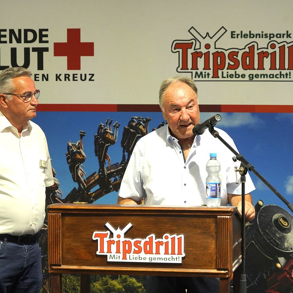 Geschäftsführer Tripsdrill Eröffnung Blutspendewoche